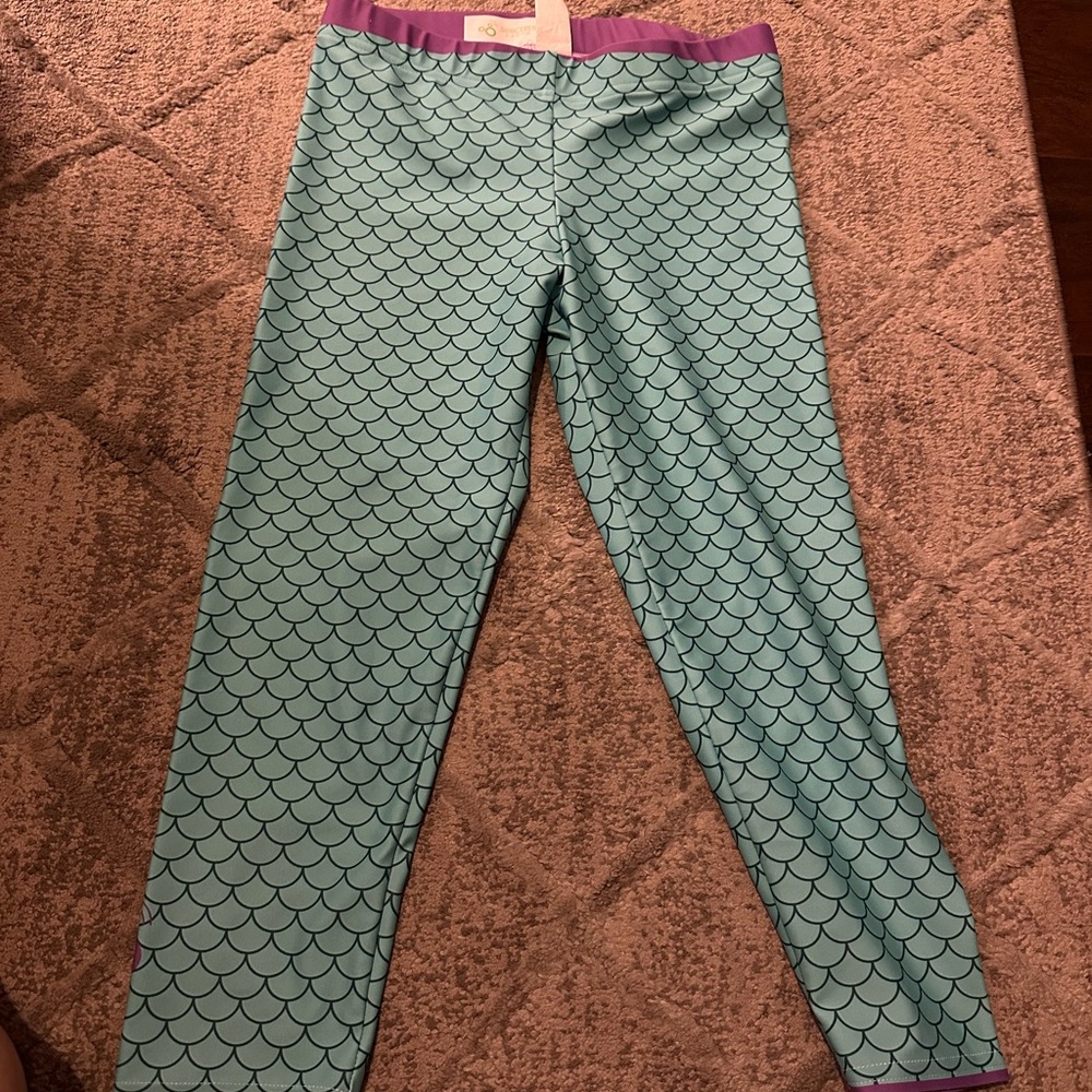 Mermaid Ariel-Inspired Running Leggings – Perfect for Disney Runs!
